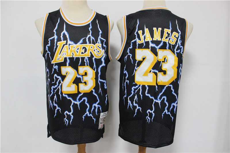 Lakers 23 Lebron James Black Hardwood Classics Lightning Limited Edition Jersey,We sell and wholesale Lakers 23 Lebron James Black Hardwood Classics Lightning Limited Edition Jersey on line form chian!